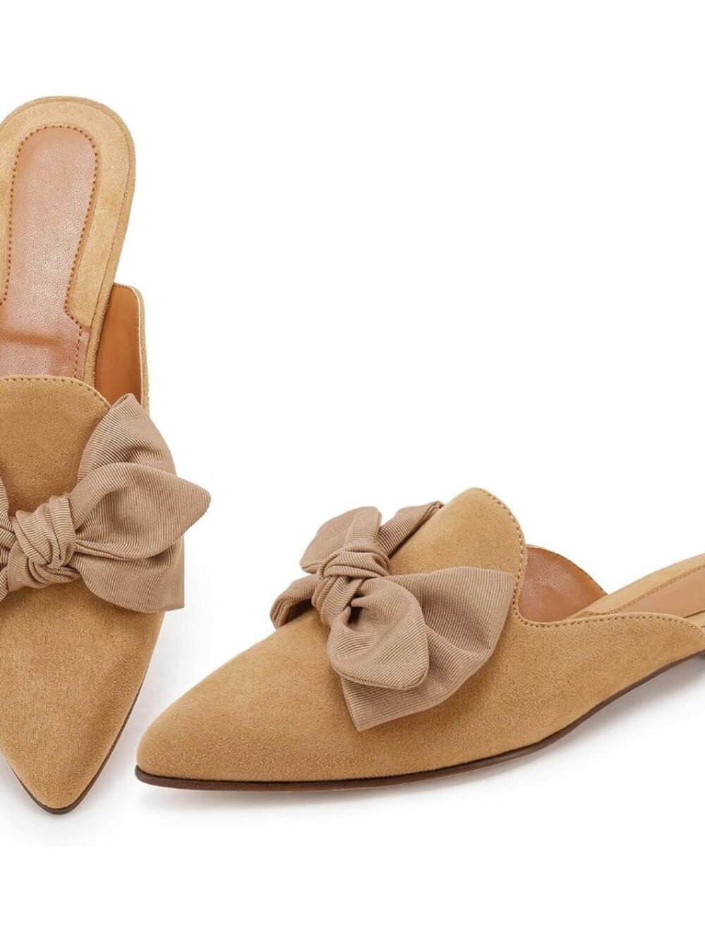 Mules for Women Slip On Comfortable Pointed Toe Womens Loafers Women's Flats for